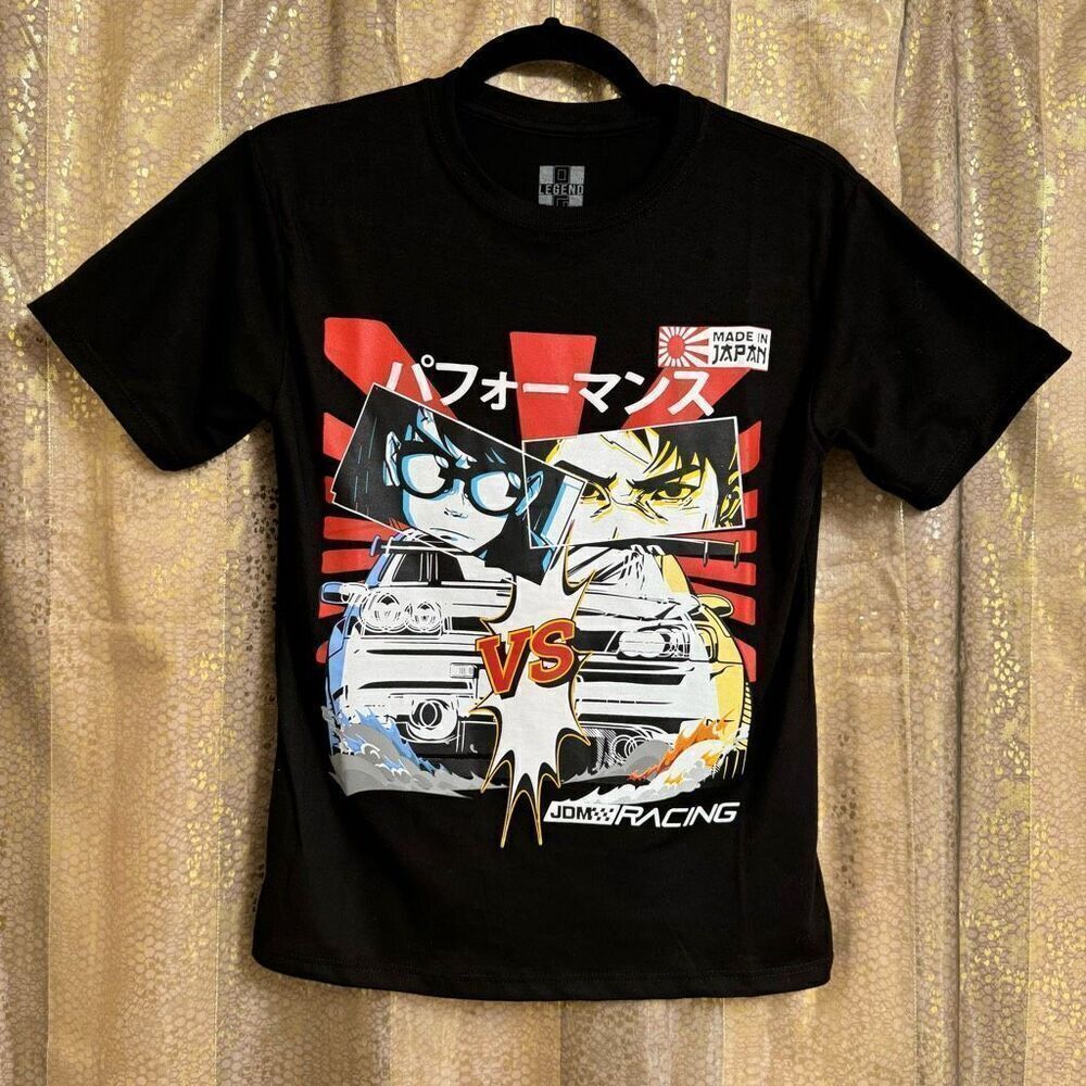 OG Legend Black Anime JDM Japanese GTR S2000 Honda T Shirt Med NEW